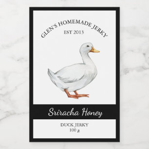 Duck Jerky Label Lebensmitteletikett