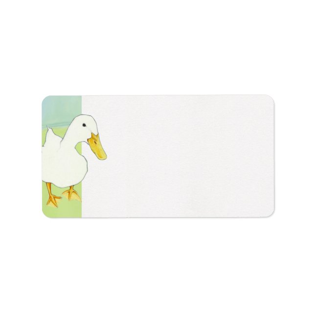 Duck Kiss Address Label Adressaufkleber (Vorne)