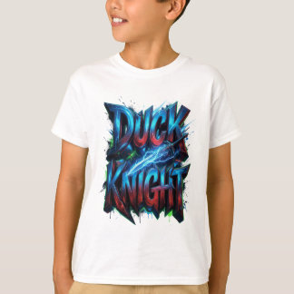 Duck Knight 3D Cyber Graffiti Logo  T-Shirt
