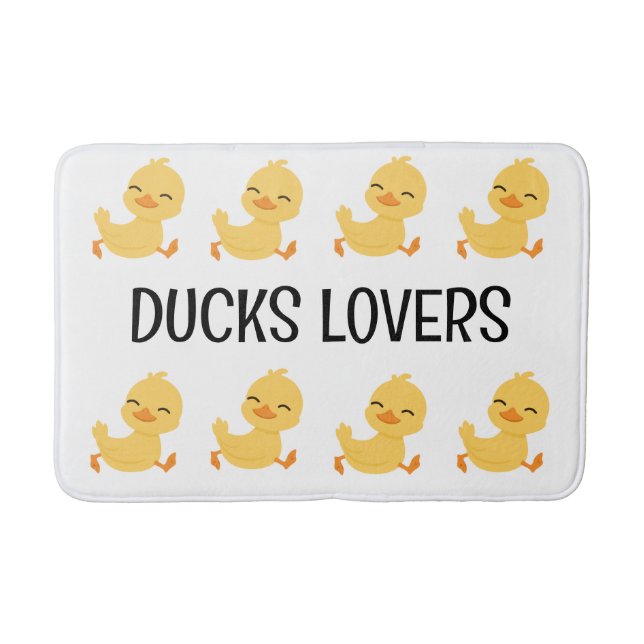 Duck Lovers Badezimmer Mat Badematte (Vorderseite)