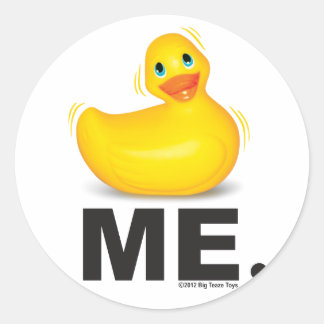 Duck Me: Klassischer Duckie Runder Aufkleber