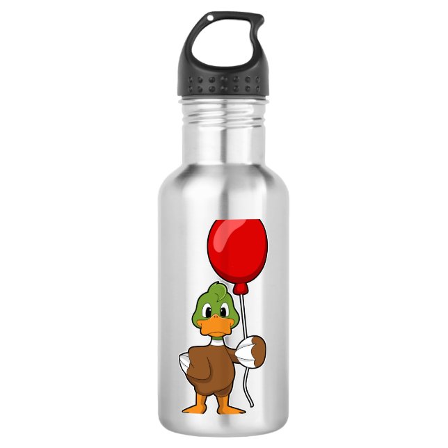 Duck mit Balloon Edelstahlflasche (Vorderseite)