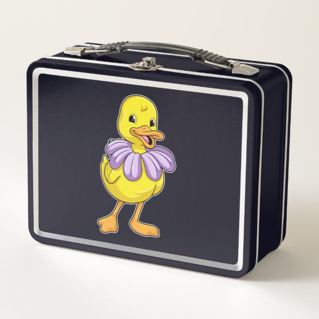Duck mit Daisy Metall Brotdose (Vorderseite)