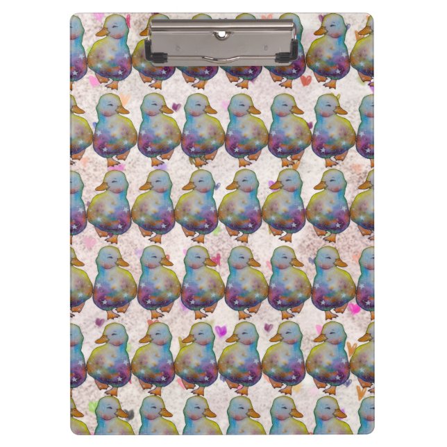 Duck named Rainbow Klemmbrett (Vorderseite)
