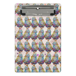 Duck named Rainbow Mini Klemmbrett