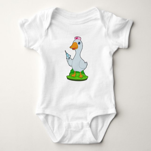 Duck Nurse Baby Strampler (Vorderseite)