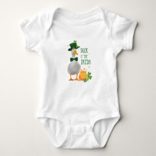 Duck o' the Irish St Patricks Day Baby Strampler