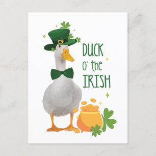 Duck o' the Irish St Patricks Day Postkarte
