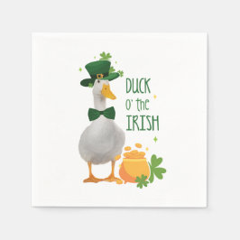 Duck o' the Irish St Patricks Day Serviette