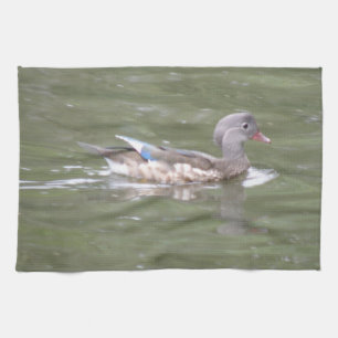 Duck on Lake Kitchen Handtuch