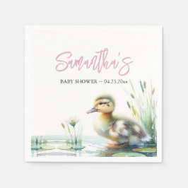 Duck Pink Girl Babydusche Serviette