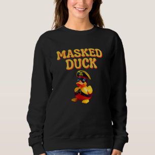 Duck Pirate Masked Face Niedlich Cruising Rubber F Sweatshirt