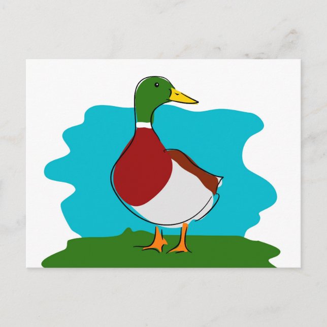 Duck Postkarte (Vorderseite)