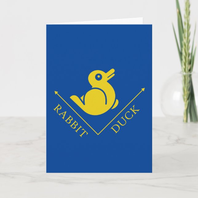 Duck Rabbit Illusion Karte (Vorderseite)