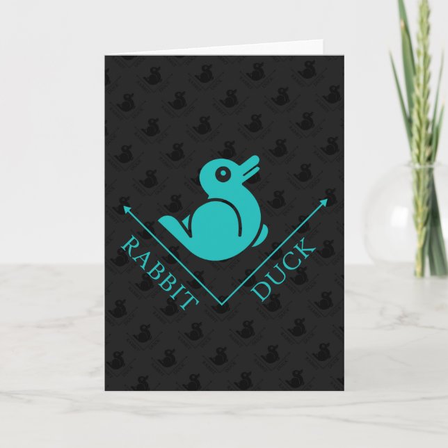 Duck Rabbit Illusion Karte (Vorderseite)