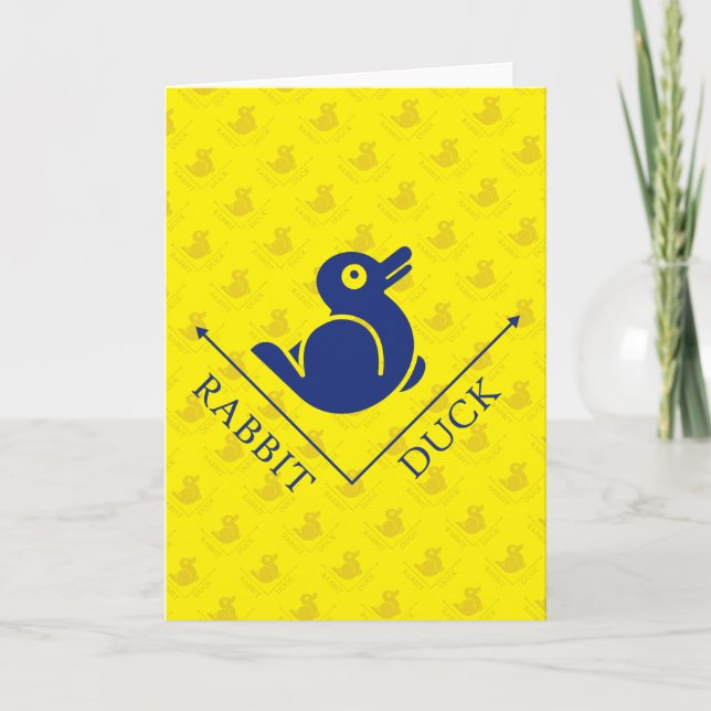 Duck Rabbit Illusion Karte (Vorderseite)