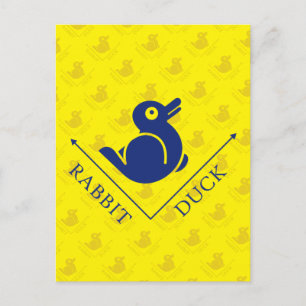 Duck Rabbit Illusion Postkarte