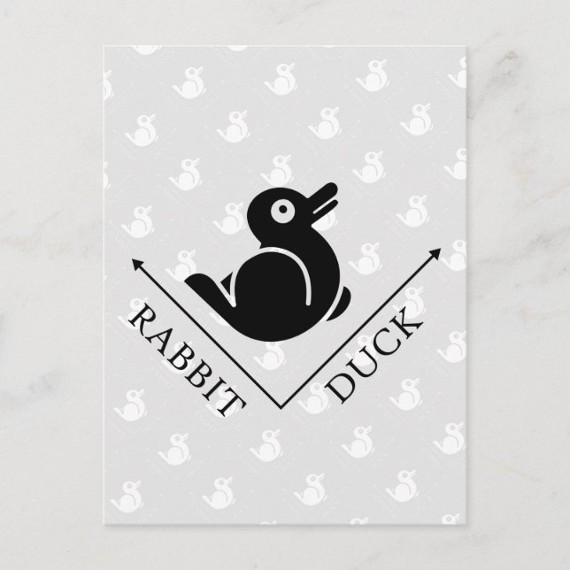 Duck Rabbit Illusion Postkarte (Vorderseite)
