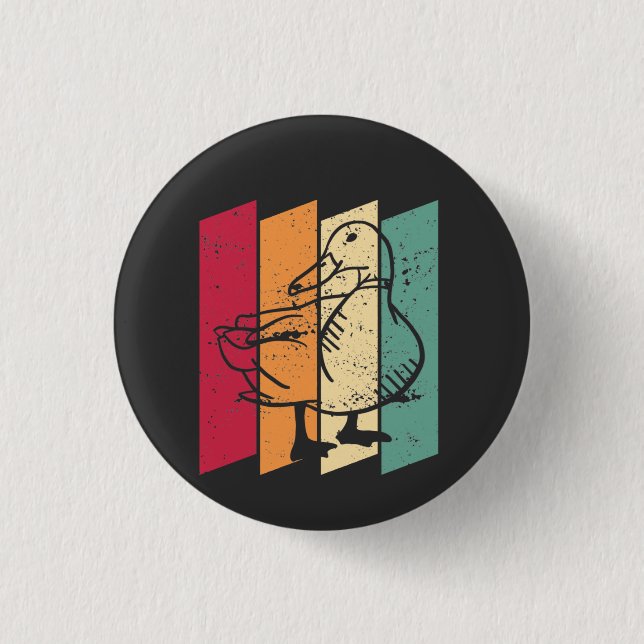 Duck Retro Button (Vorderseite)