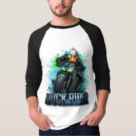 Duck Rider 3D Cyber-Enten-Motorrad-T-Shirt T-Shirt