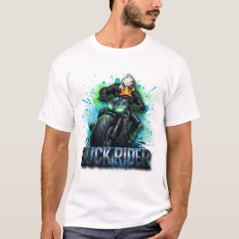 Duck Rider 3D Cyber-Enten-Motorrad-T-Shirt T-Shirt
