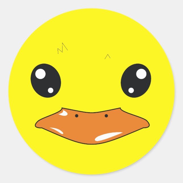 Duck Runder Aufkleber (Vorderseite)