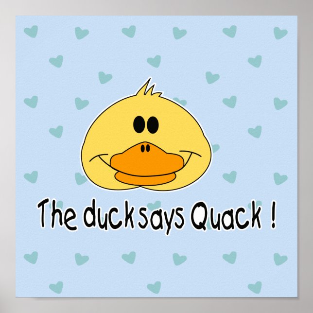Duck Says Quack Poster (Vorne)
