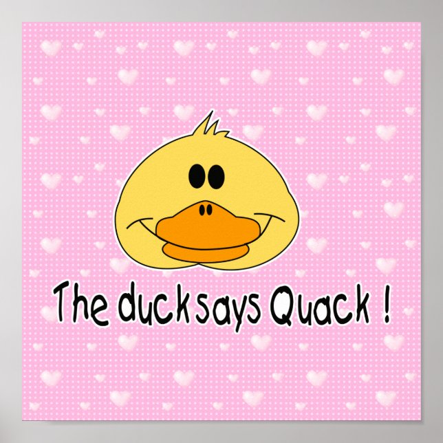 Duck Says Quack Poster (Vorne)