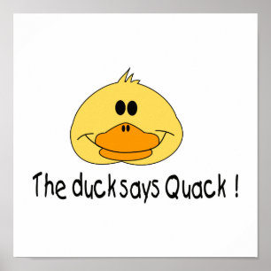 Duck Says Quack Poster
