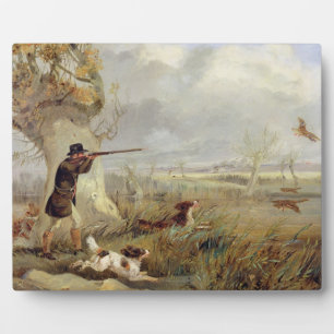 Duck Shooting (Öl auf Leinwand) Fotoplatte
