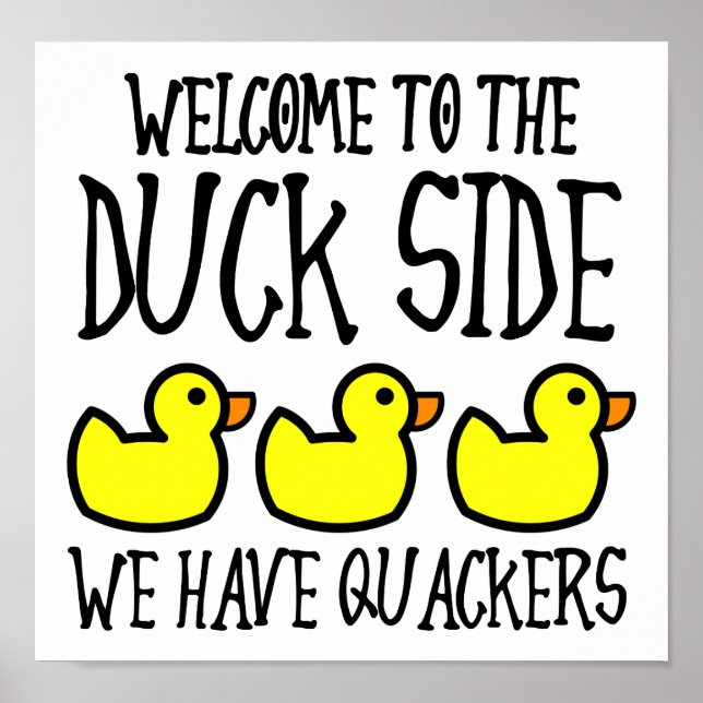 Duck Side Crackers Funny Poster (Vorne)