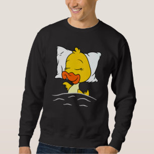Duck Sleeping Animals Ducks Nightgown Sleeping Duc Sweatshirt