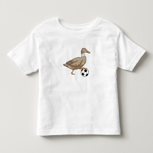 Duck Soccer Player Soccer Kleinkind T-shirt (Vorderseite)