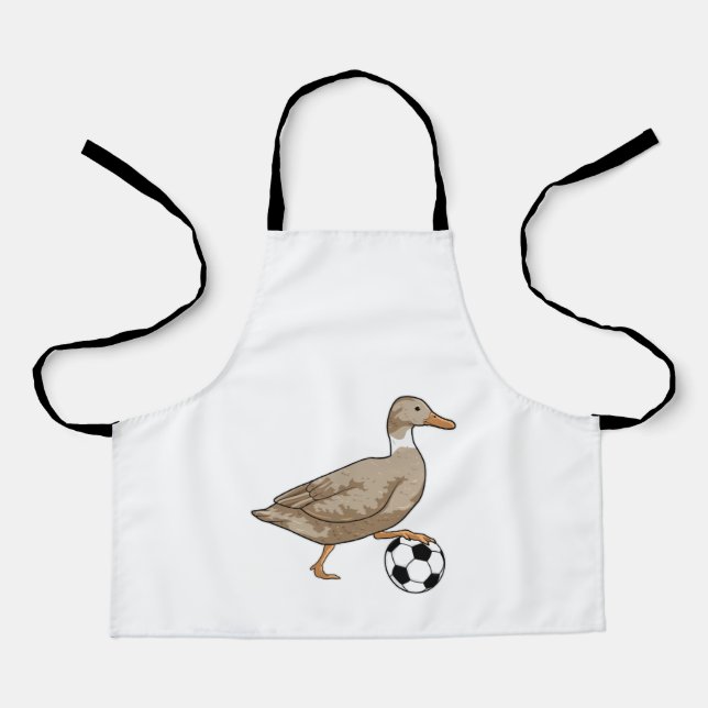 Duck Soccer Player Soccer Schürze (Vorderseite)
