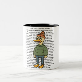 Duck Sounds in Different Language  Zweifarbige Tasse