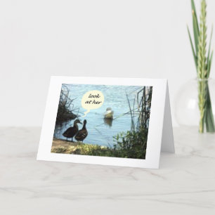 DUCK SPASS=NICHT VERLASSEN/VERGESSEN KARTE