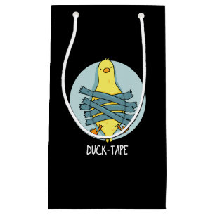 Duck Tape Funny Duct Tape Pun Dark BG Kleine Geschenktüte