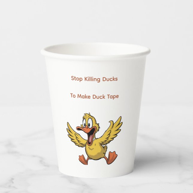 duck tape sarcasm pappbecher (Vorderseite)