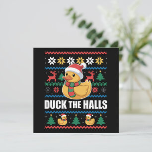 Duck The Halls Hässliches Weihnachten Lustiger Wei