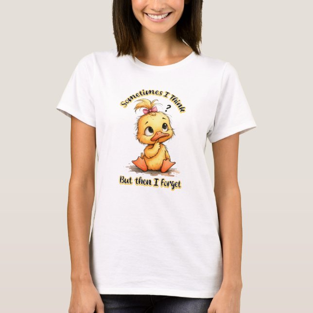 Duck Thinking Problem T-Shirt (Vorderseite)