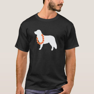 Duck Tolling Retriever Aloha Hawaiian Lei Hund T-Shirt
