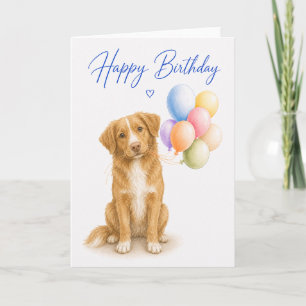 Duck Tolling Retriever Geburtstag Karte