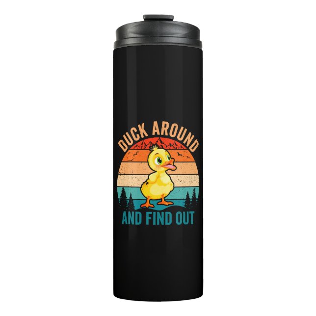 Duck umher und finden Sie heraus Thermosbecher (Vorderseite)