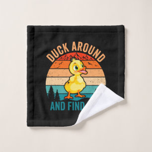 Duck umher und finden Sie heraus Waschlappen
