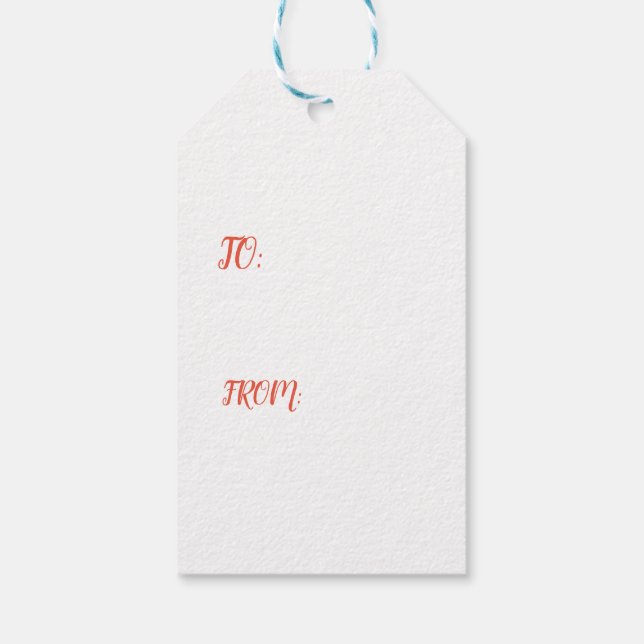 DUCK UND RED MOON - Geschenkmarke Geschenkanhänger (Rückseite)