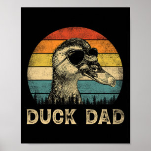 Duck Vater Duck Lovers Daddy Vatertag Poster