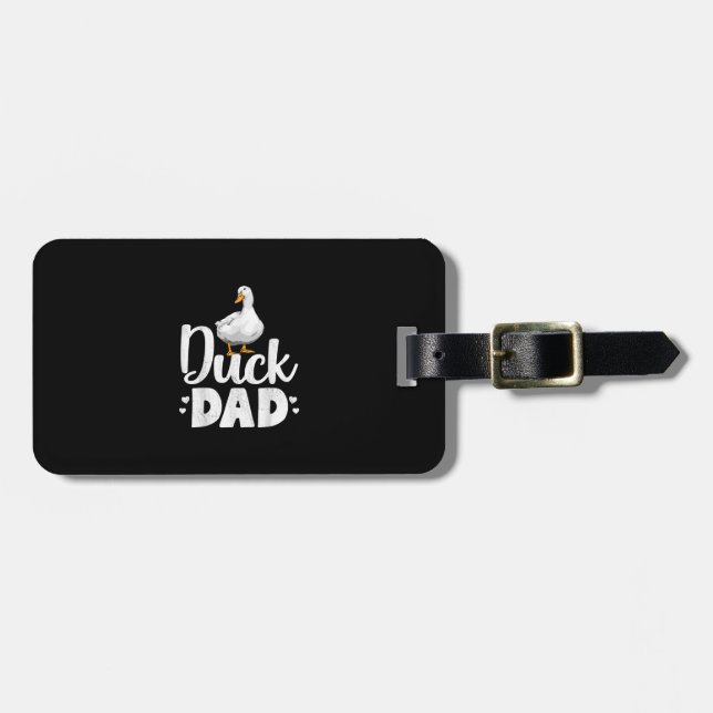 Duck Vater Funny Water Ducklings Bauer Geschenke Gepäckanhänger (Vorderseite horizontal)