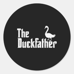 Duck Vaterente Lover Quack Vater Vathers Day G Runder Aufkleber