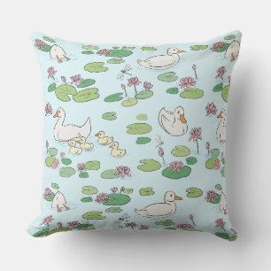 Duck Wasserlilie Pads Throw Kissen