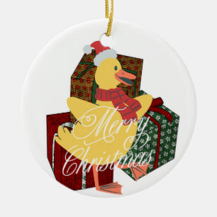 Duck-Weihnachten Keramik Ornament
